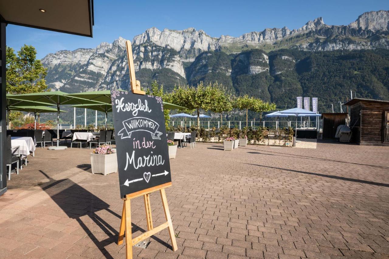Marina Walensee Hotel Unterterzen ภายนอก รูปภาพ