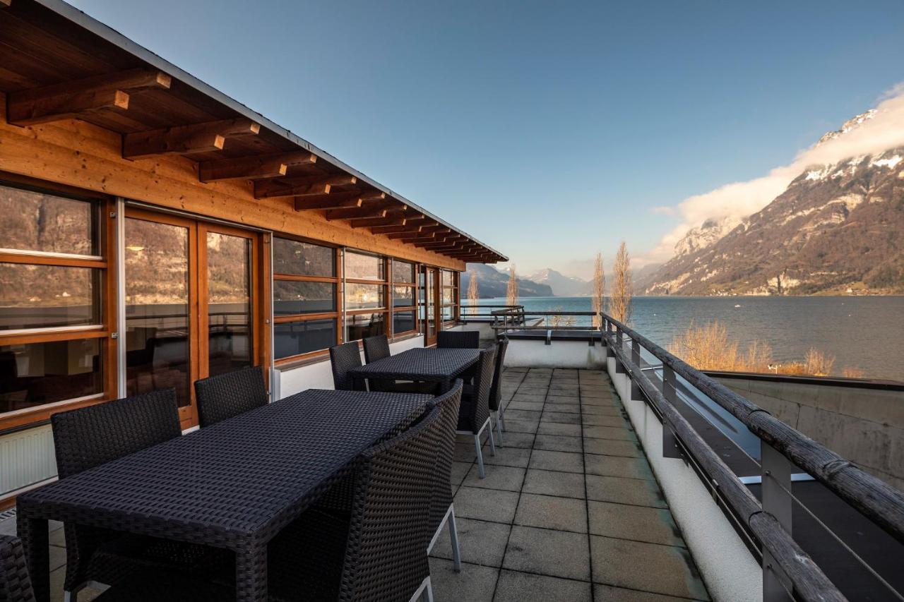 Marina Walensee Hotel Unterterzen ภายนอก รูปภาพ