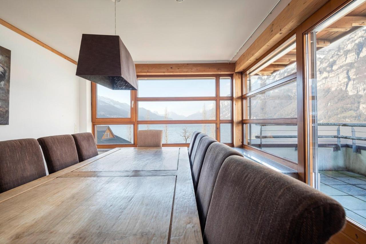 Marina Walensee Hotel Unterterzen ภายนอก รูปภาพ