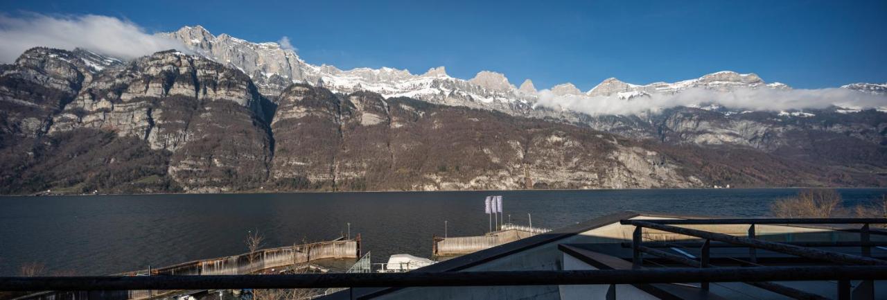 Marina Walensee Hotel Unterterzen ภายนอก รูปภาพ